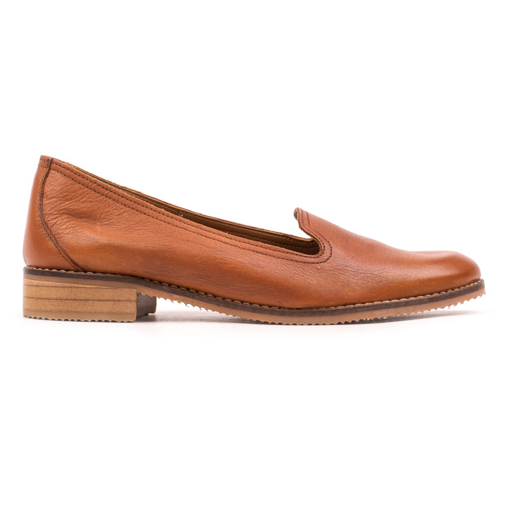 ROME PLAIN LOAFER Konyak színű bőr