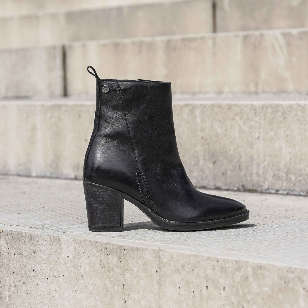 SIENNA ANKLE BOOT fekete bőr