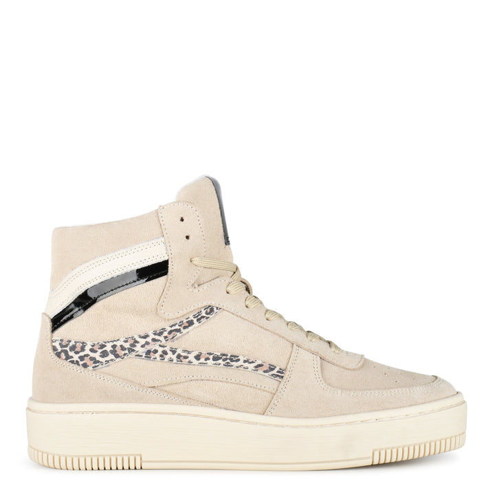 ESQUIMO HIGH SNEAKER Homok/Fekete Leopard