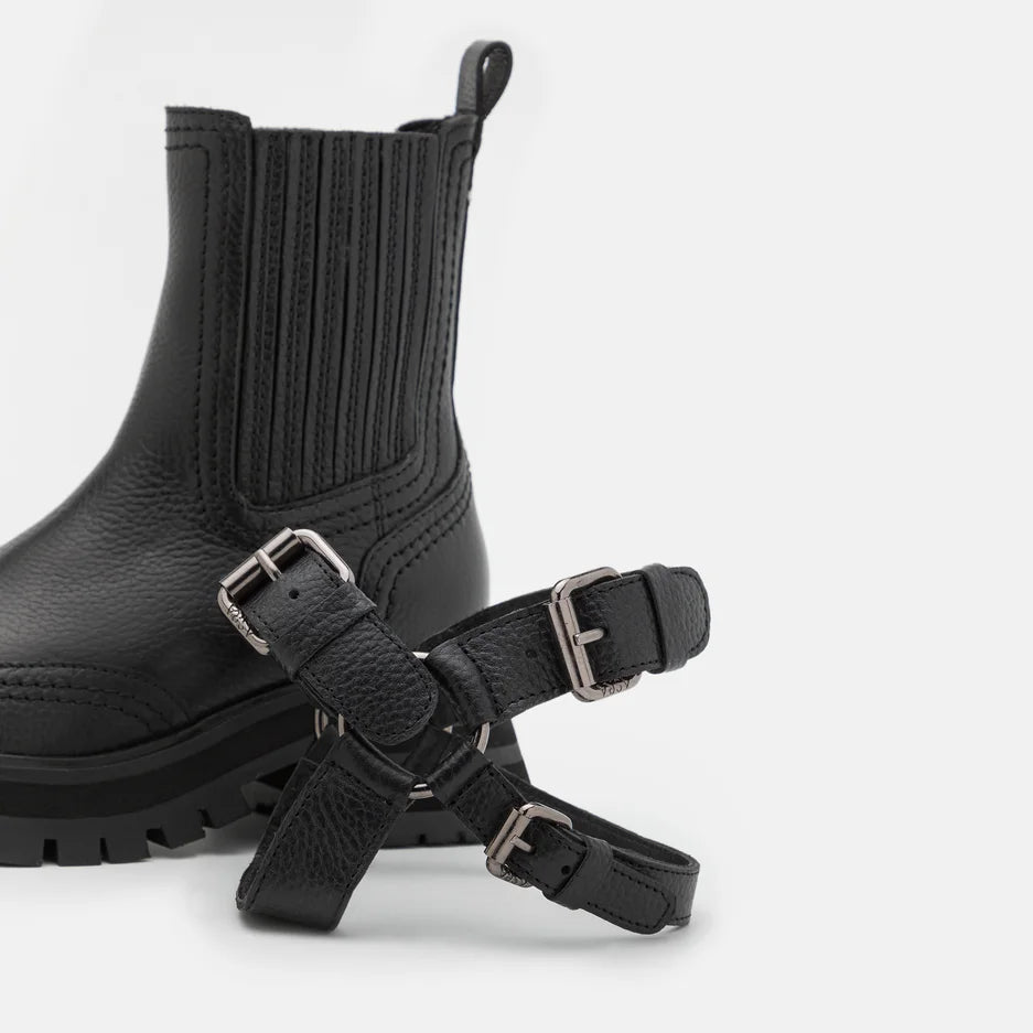 BRUCE CHELSEA BOOT fekete bőr