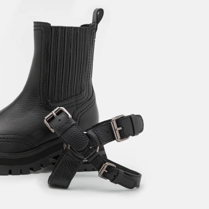 BRUCE CHELSEA BOOT fekete bőr
