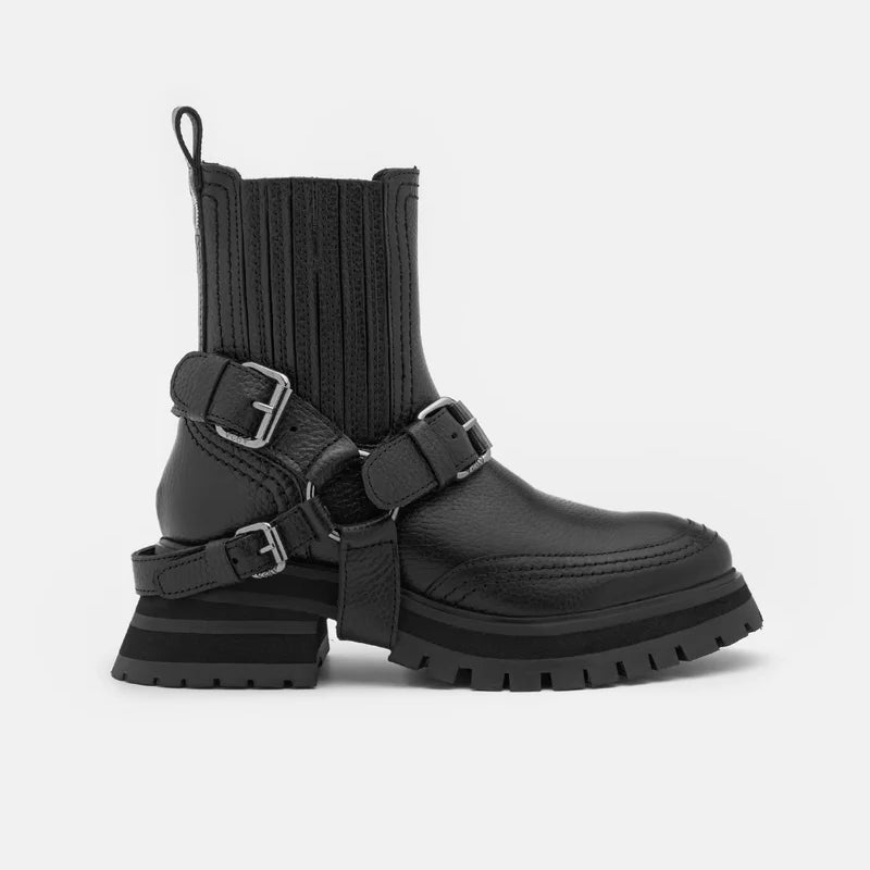 BRUCE CHELSEA BOOT fekete bőr