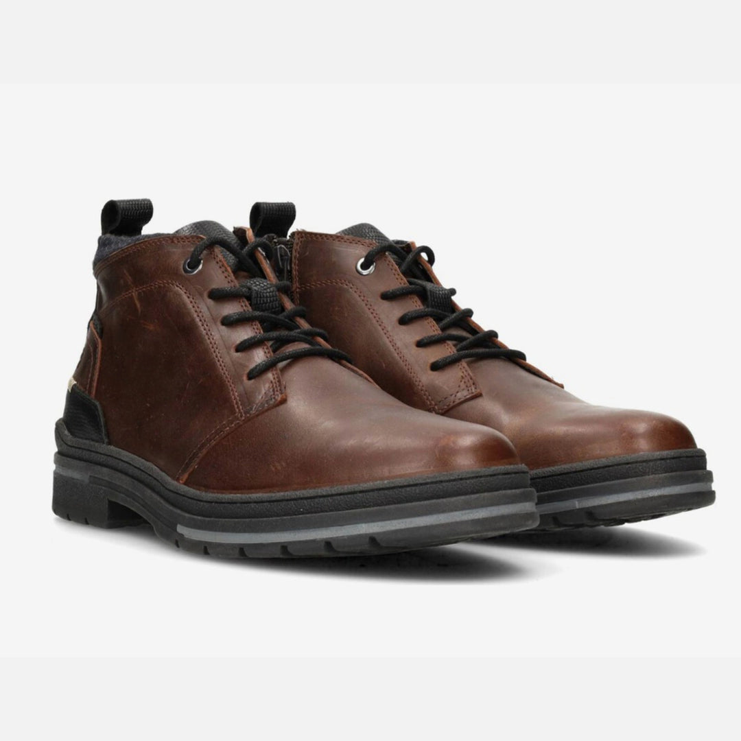 Brut fűzős csizma sötétbarna