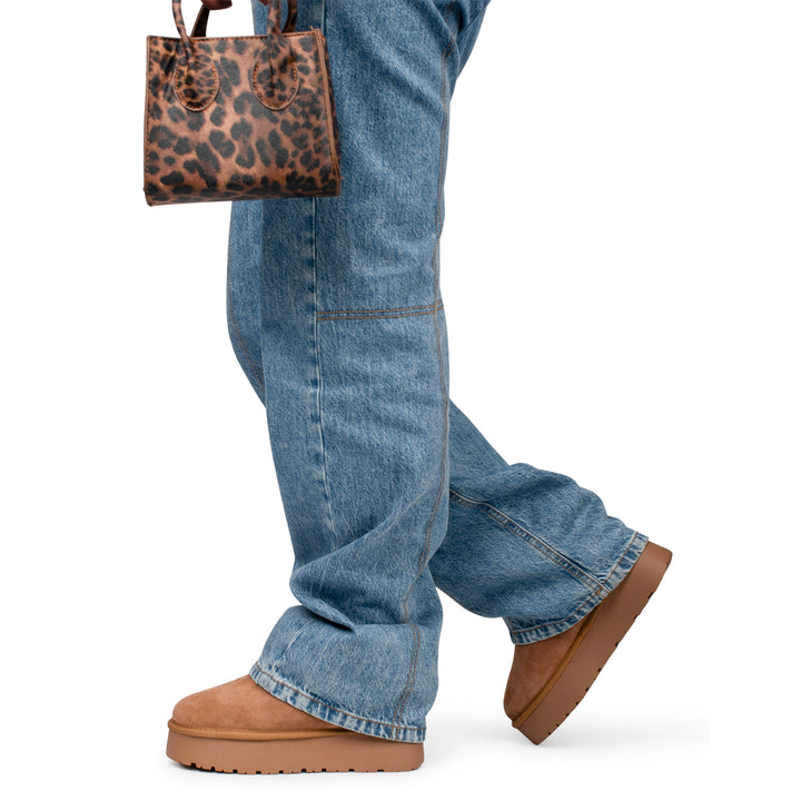 Lien alacsony szárú csizma, konyak