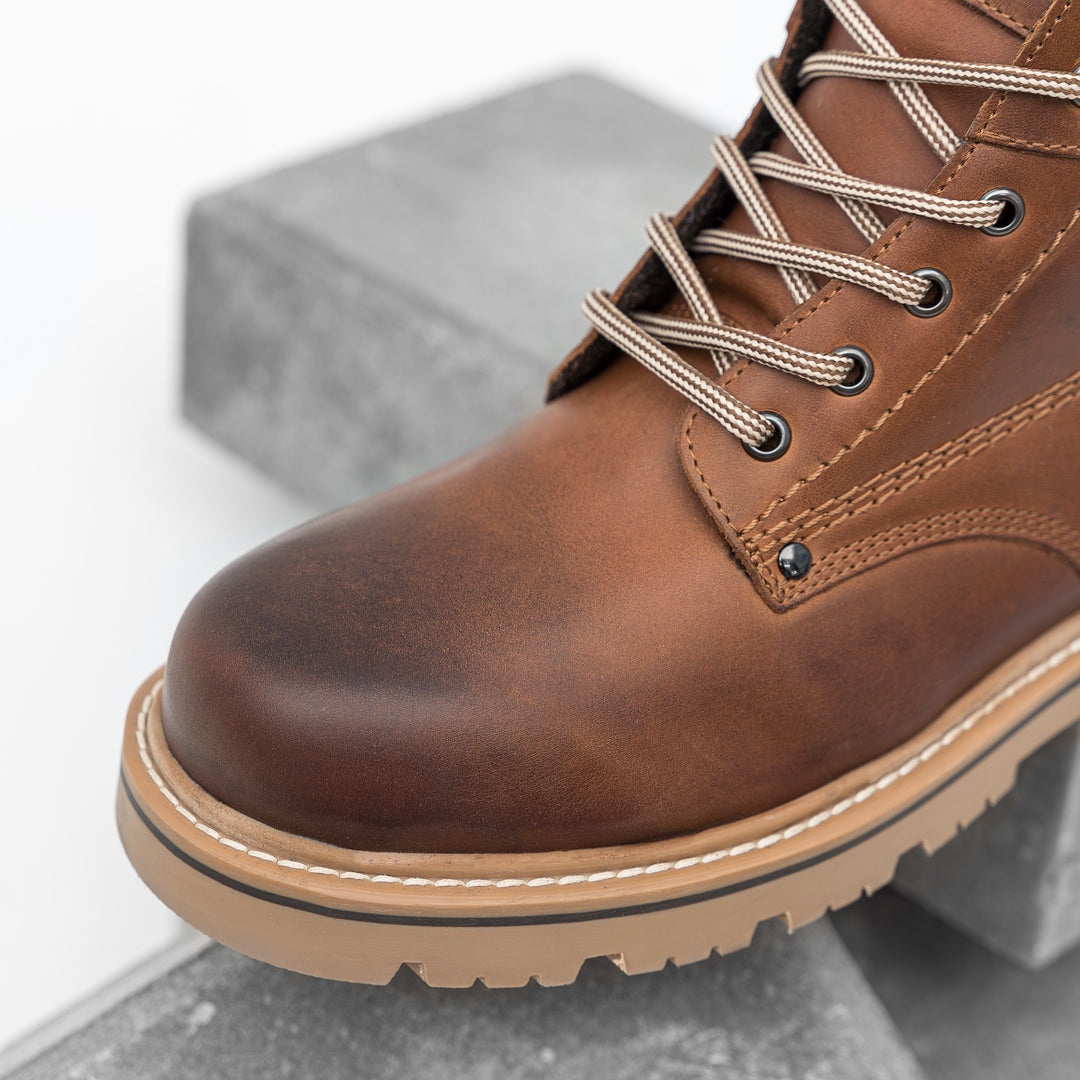 NEW THUNDER BOOT Tan bőr csizma
