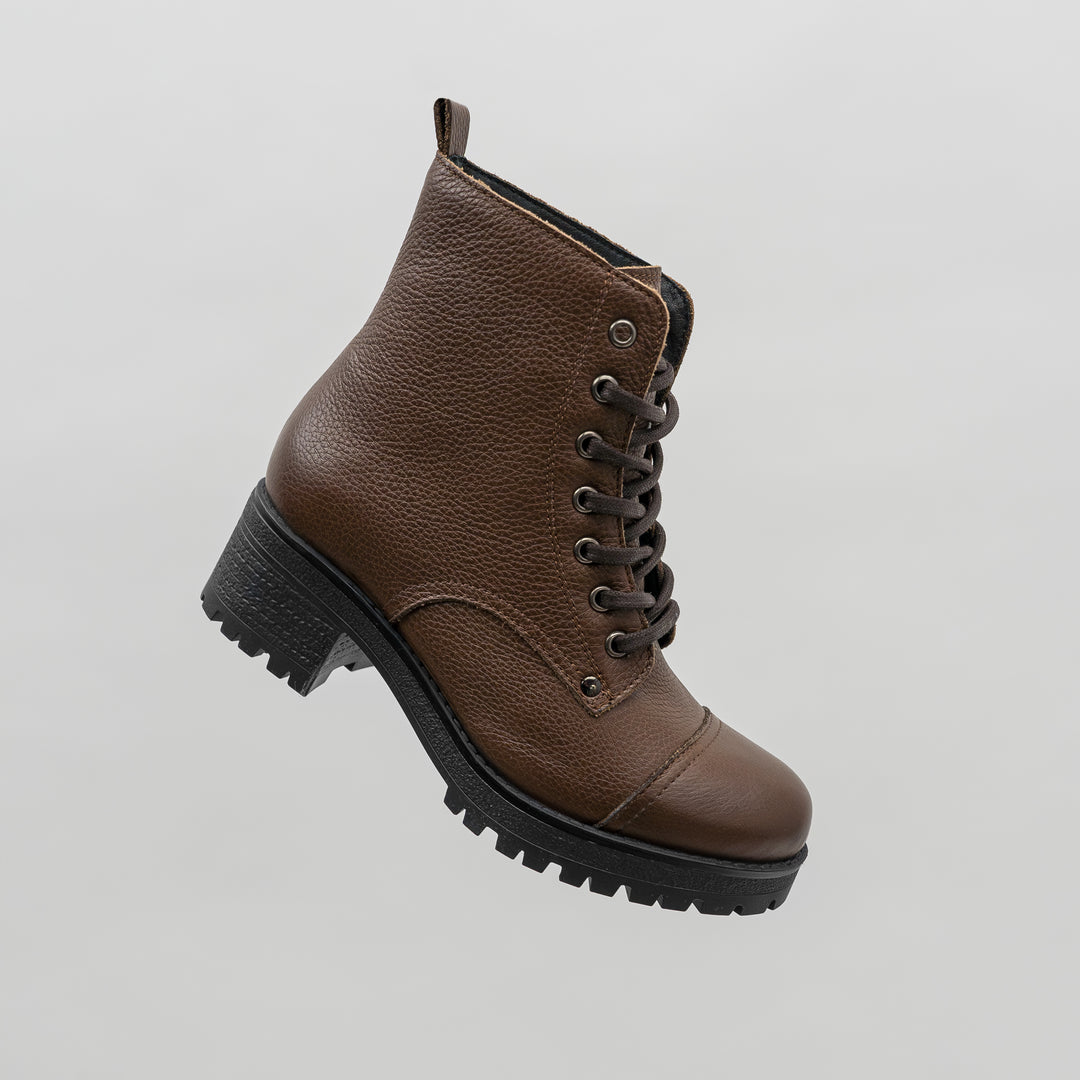 NORA ANKLE LACE BOOT barna bőr