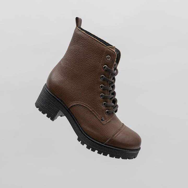 NORA ANKLE LACE BOOT barna bőr