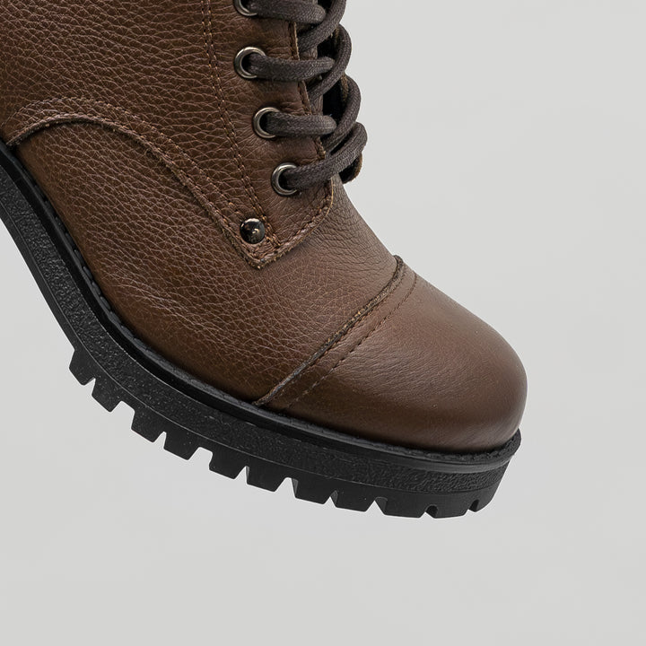 NORA ANKLE LACE BOOT barna bőr