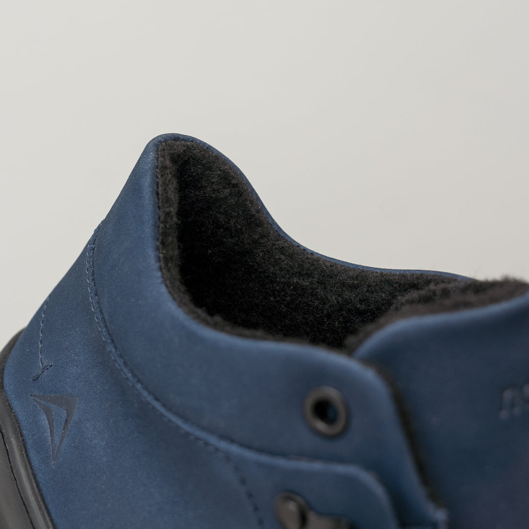 ALLIN ALPINA MID sötétkék nubuk sneaker