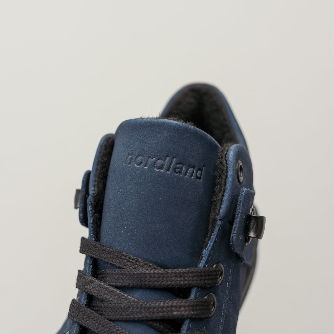 ALLIN ALPINA MID sötétkék nubuk sneaker