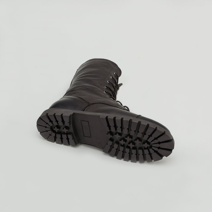 DART MAGASSZÁRÚ CSIZMA Sötétbarna Bőr