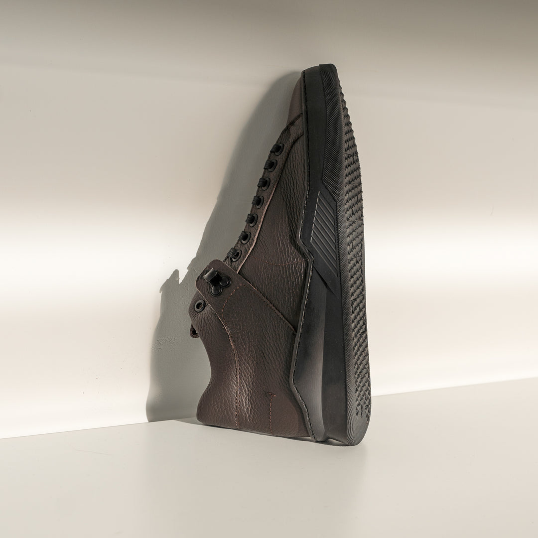 ESKO ALPINA MID L Dk barna mart bőr sneaker