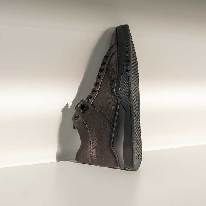 ESKO ALPINA MID L Dk barna mart bőr sneaker