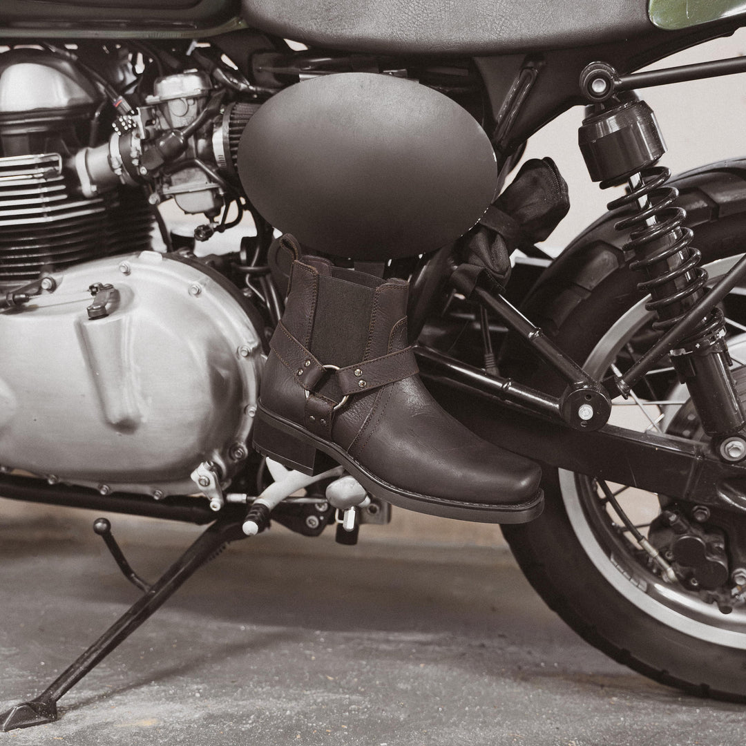 HARLEY BOKACSIZMA Barna viaszos bőr