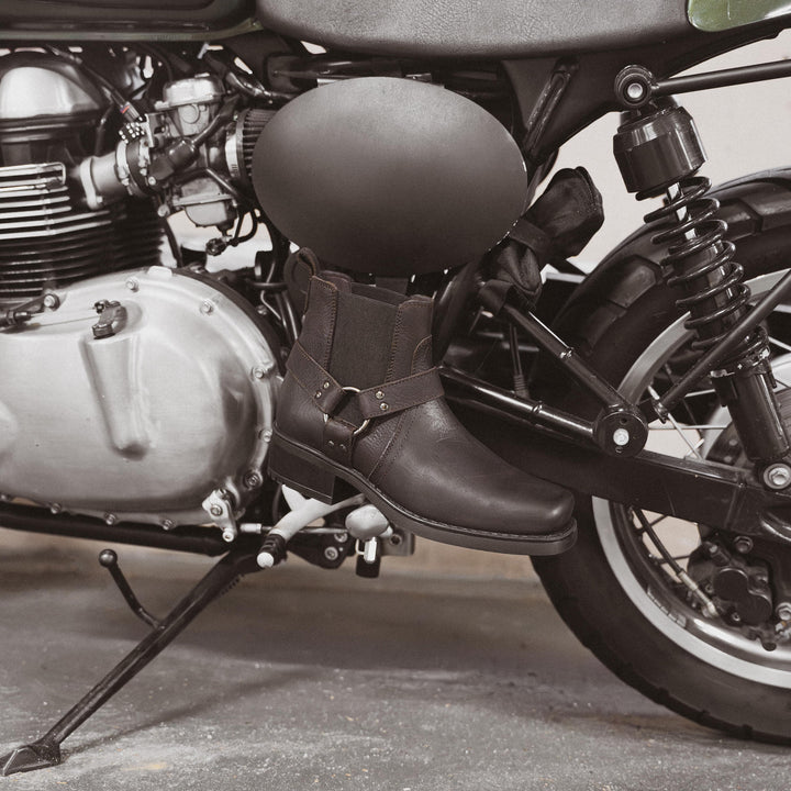 HARLEY BOKACSIZMA Barna viaszos bőr