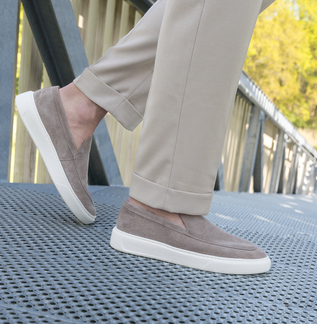 ROVIC CITY LOAFER Lt. taupe Suede