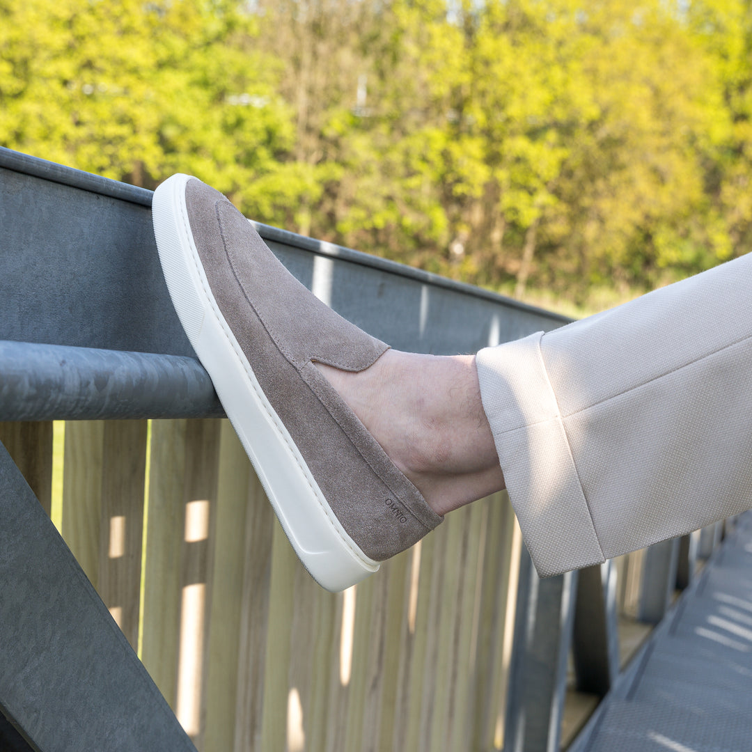ROVIC CITY LOAFER Lt. taupe Suede
