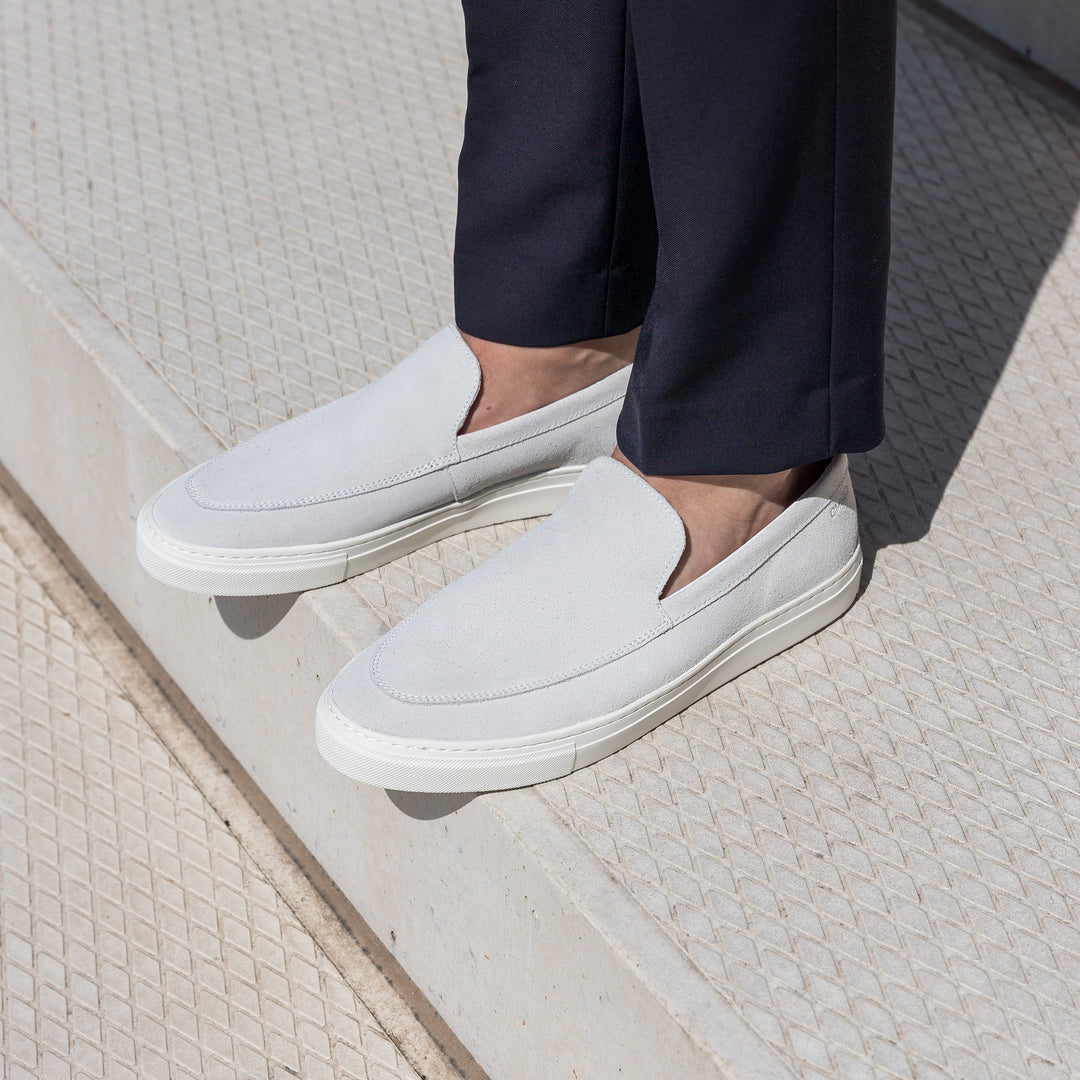MALTON LOAFER fehér Suede