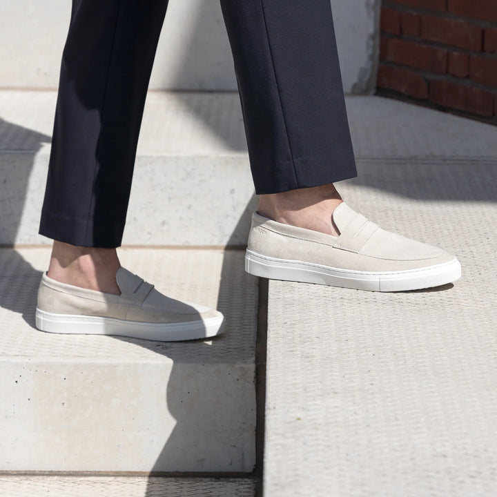 MALTON LOAFER SADDLE Ice Suede