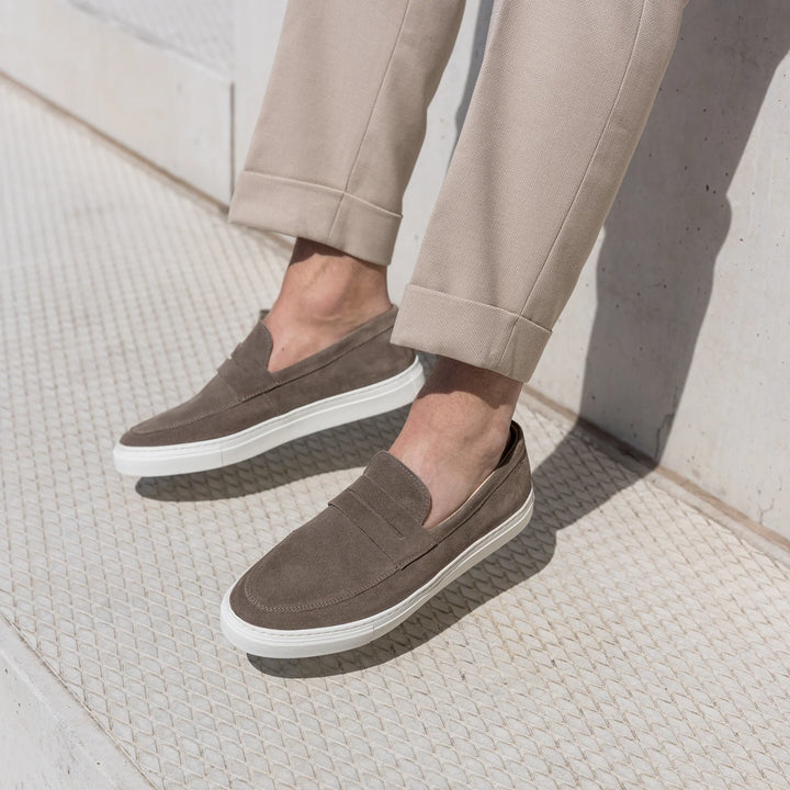 MALTON LOAFER SADDLE taupe Suede