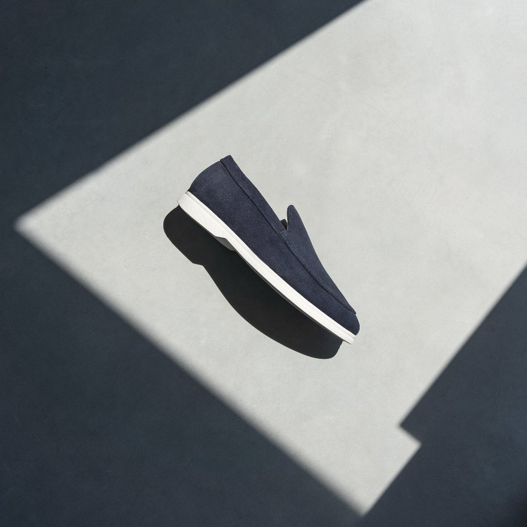 ACE LOAFER Dk kék Suede