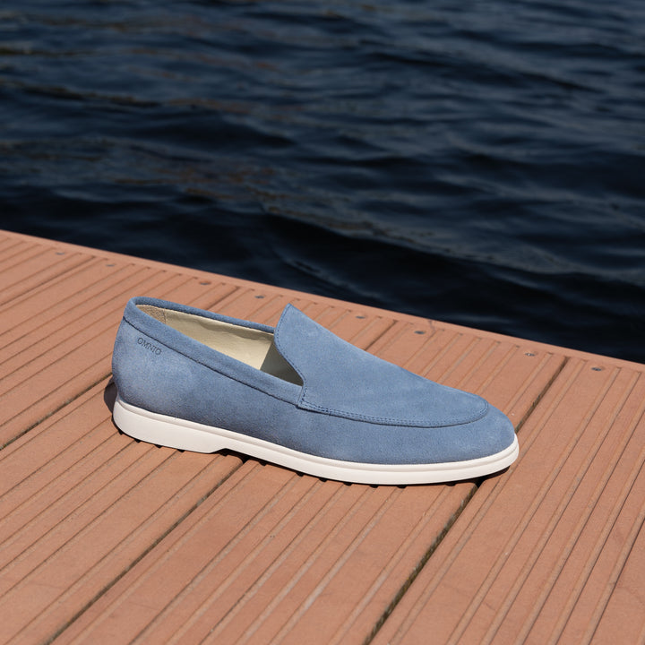 ACE LOAFER kék Suede