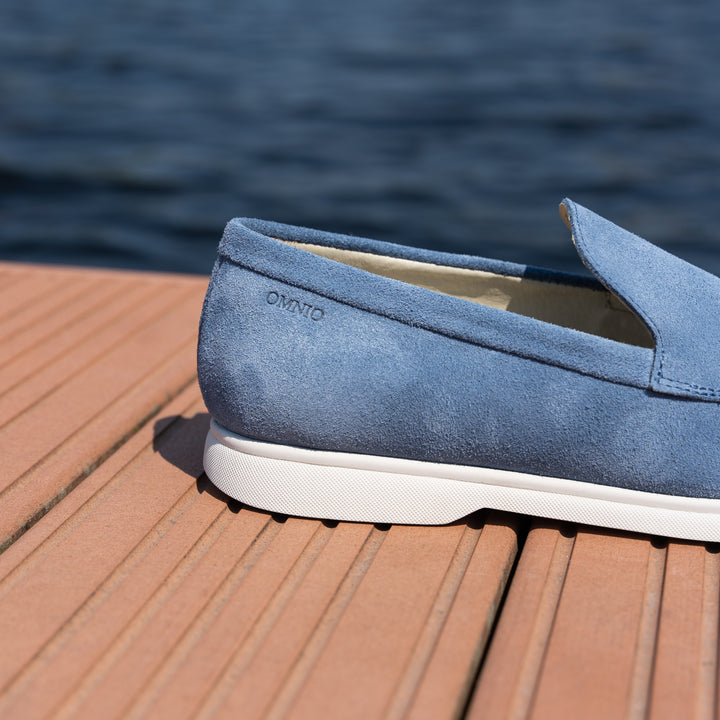 ACE LOAFER kék Suede