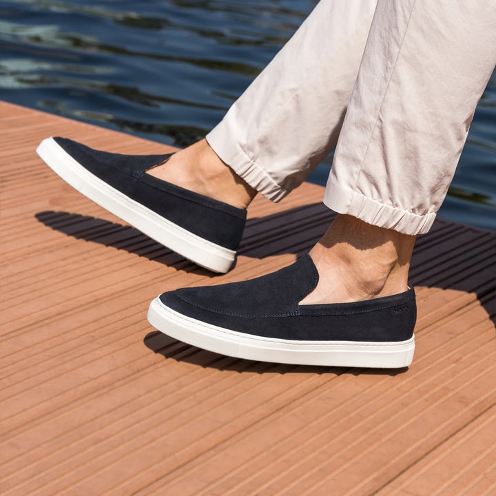 MALTON LOAFER szuperkék velúr