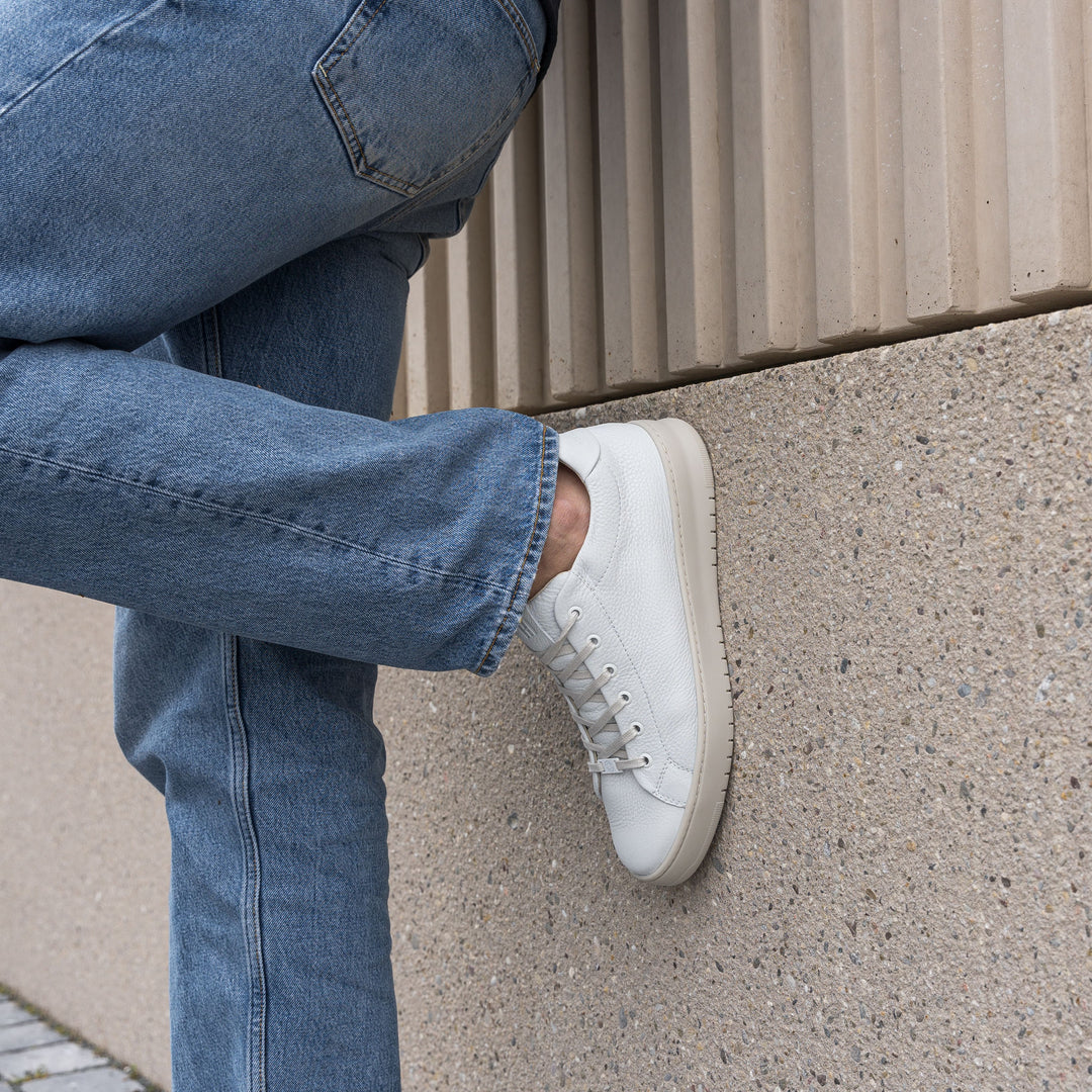 BENNET CITY LOW Fehér Bőr