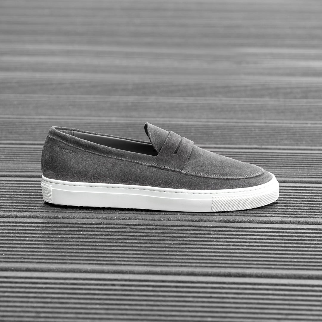 Malton loafer nyereg gri