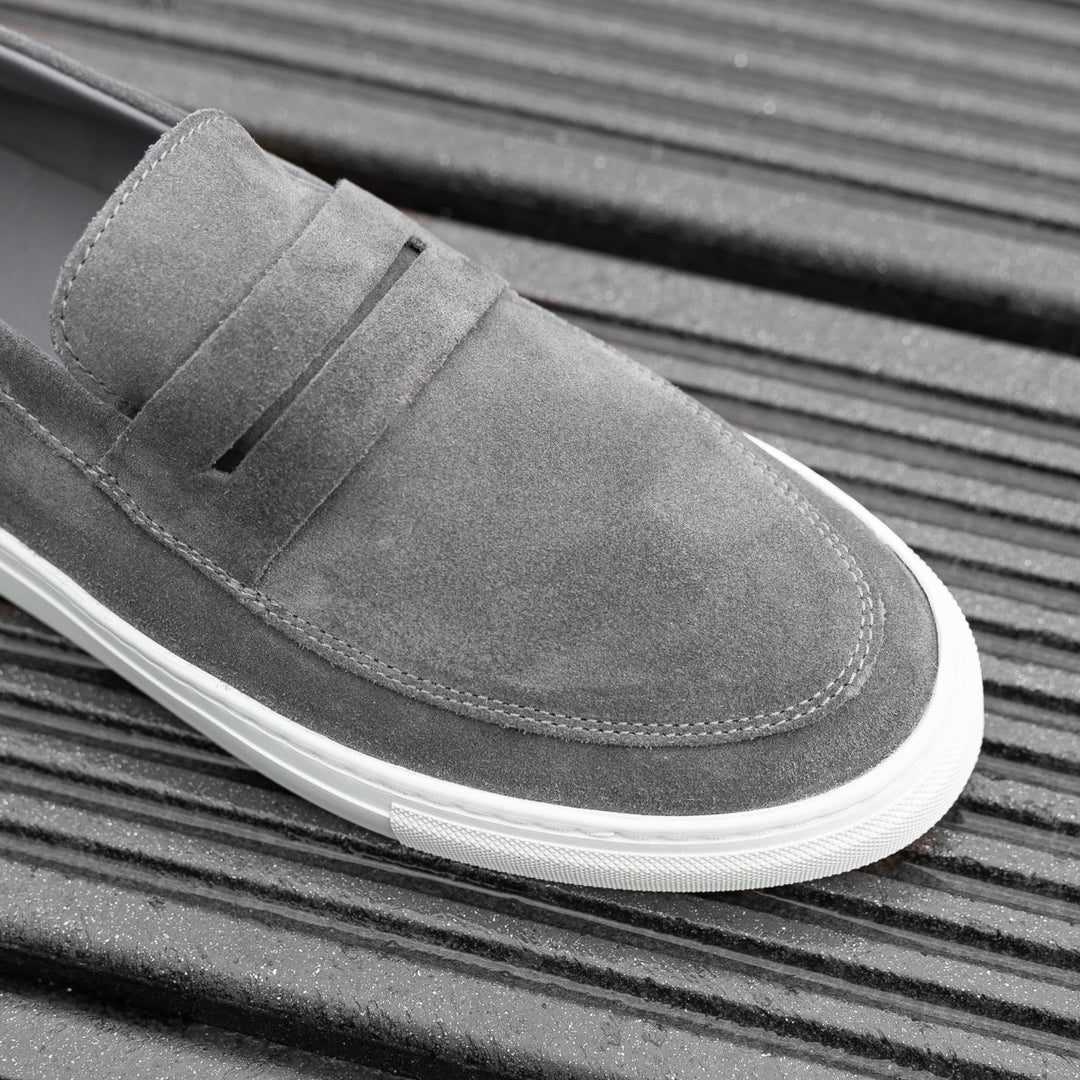 Malton loafer nyereg gri