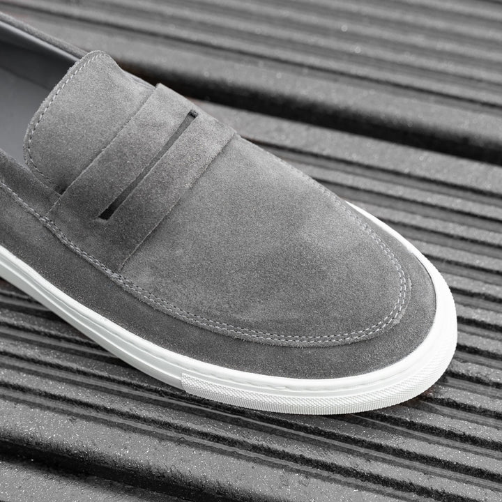 Malton loafer nyereg gri