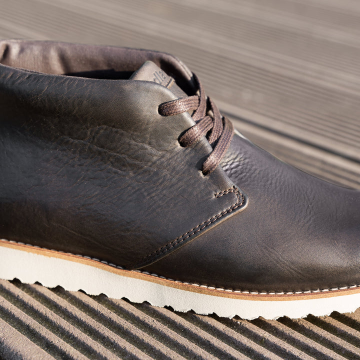 RAVAL CHUKKA Sötétbarna Marhabőr Mart