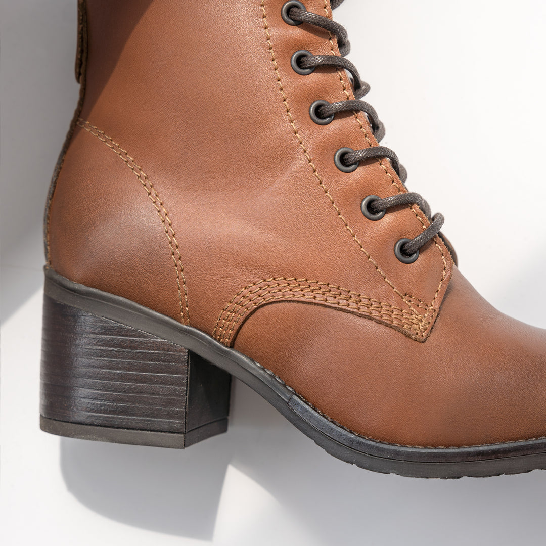 ANNIE ANKLE LACE BOOT Bruciatto bőr csizma