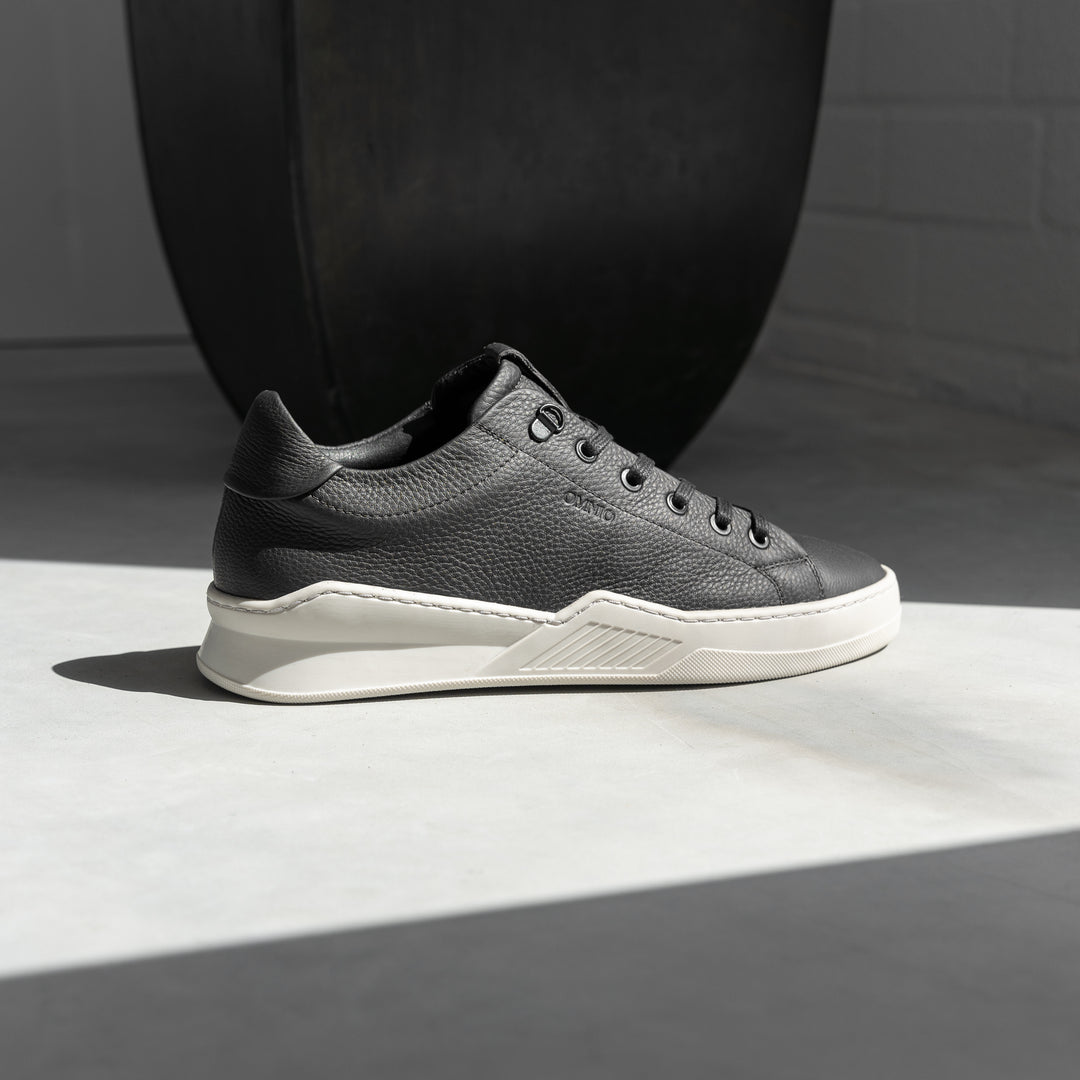 ESKO CITY LOW Antracite bőr sneaker