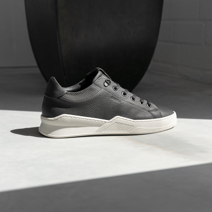 ESKO CITY LOW Antracite bőr sneaker