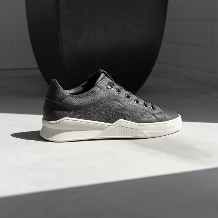 ESKO CITY LOW Antracite bőr sneaker