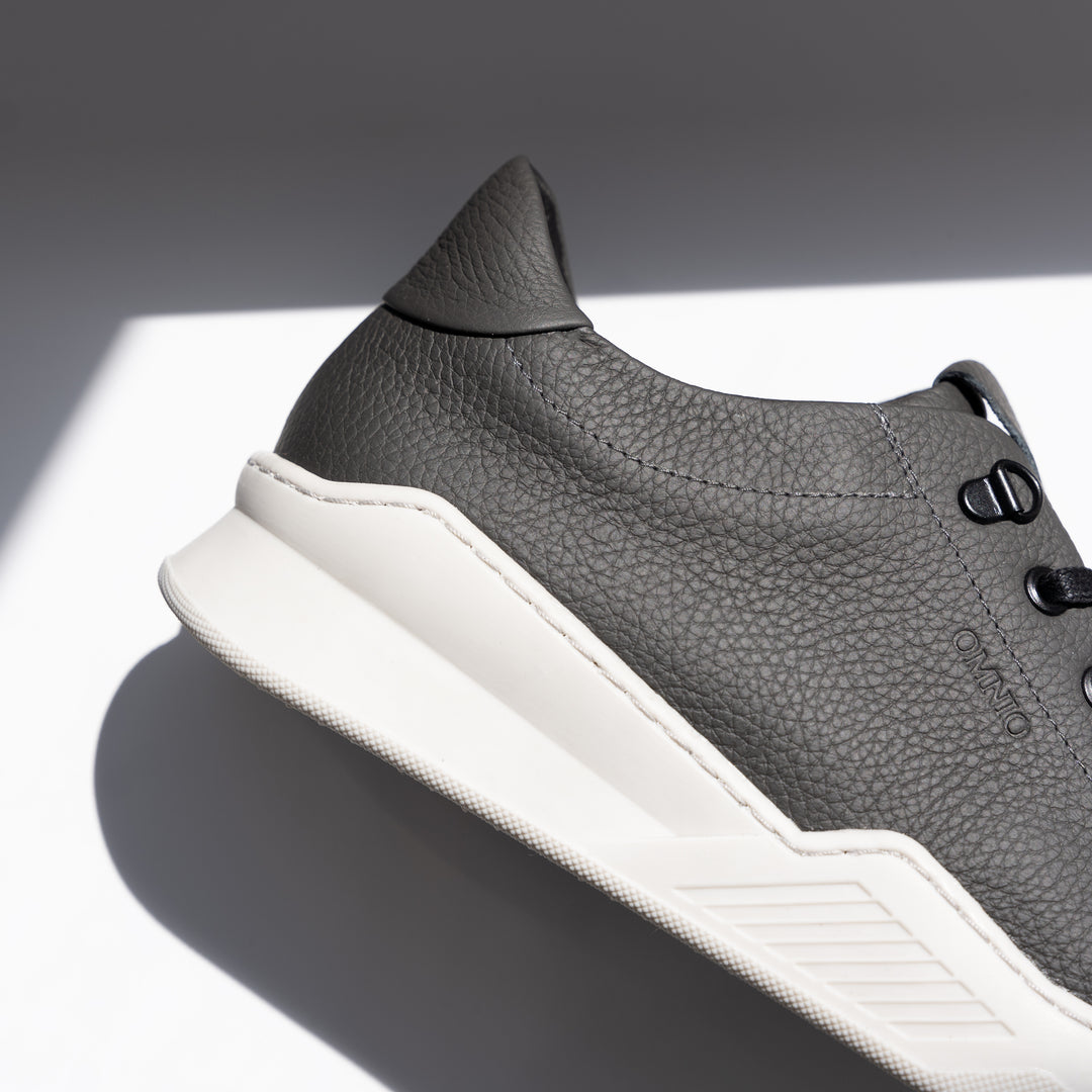 ESKO CITY LOW Antracite bőr sneaker