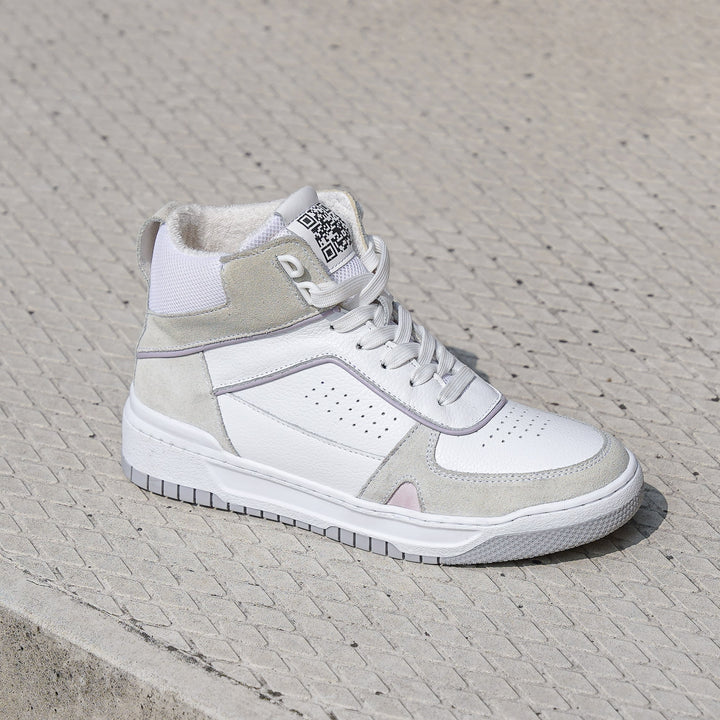 VIOLETTA MID SNEAKER fehér bőr