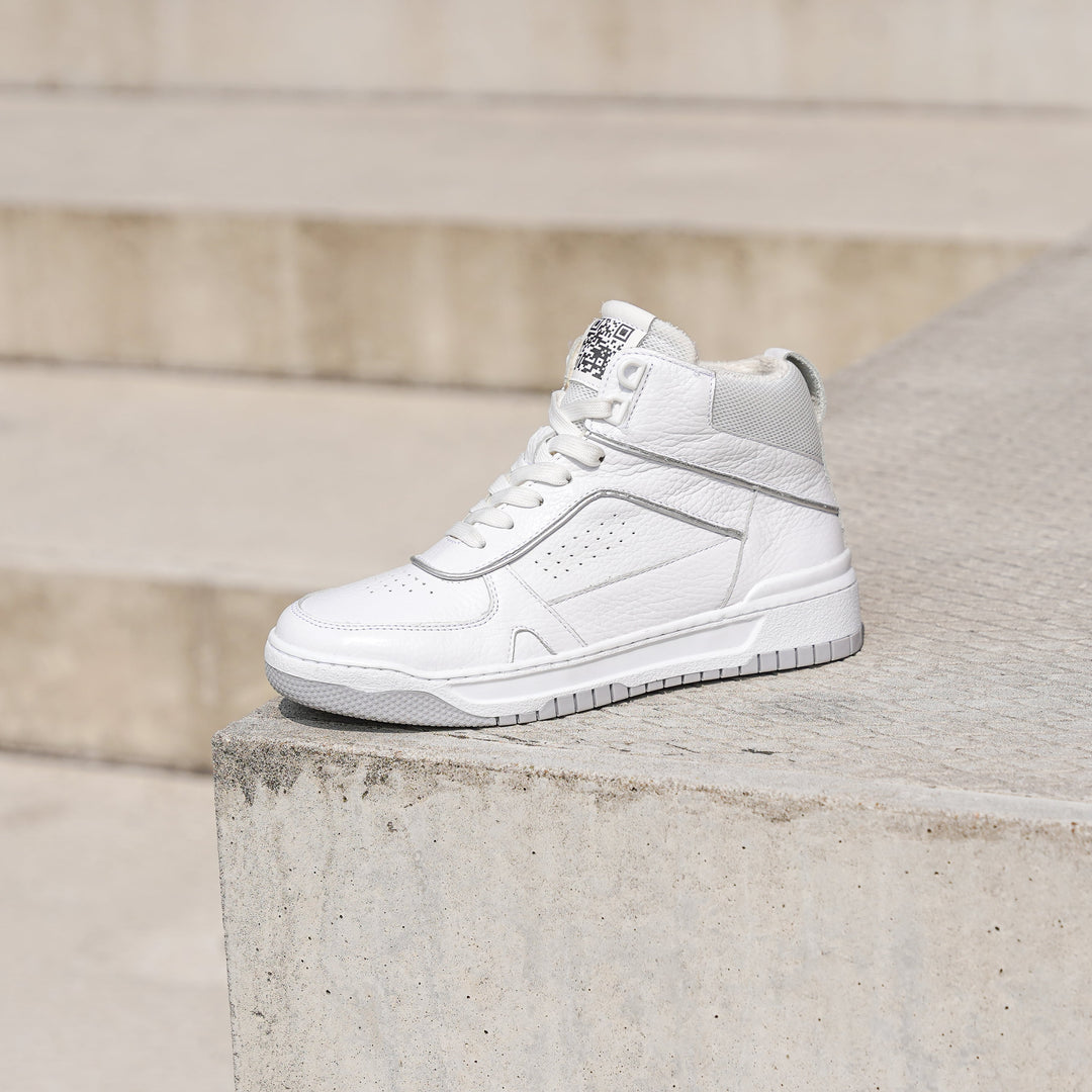 VIOLETTA MID SNEAKER fehér bőr