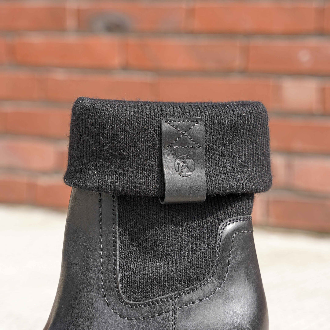 JAMILA MID BOOT Fekete bőr