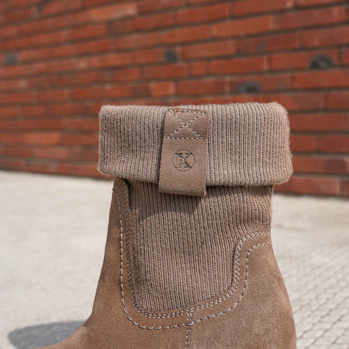 JAMILA MID BOOT Taupe velúr