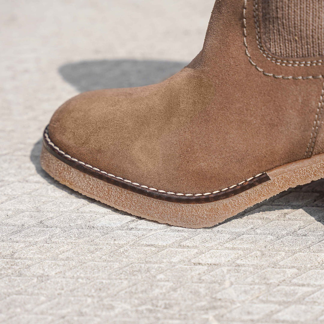 JAMILA MID BOOT Taupe velúr