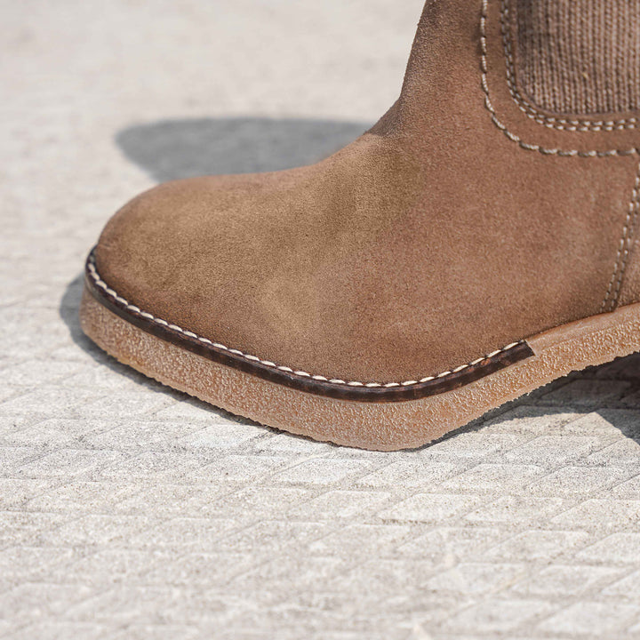 JAMILA MID BOOT Taupe velúr
