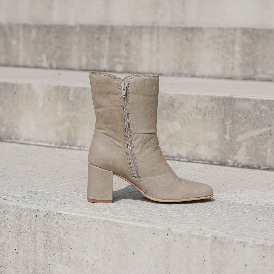 PERLA BOOT Taupe Bőr