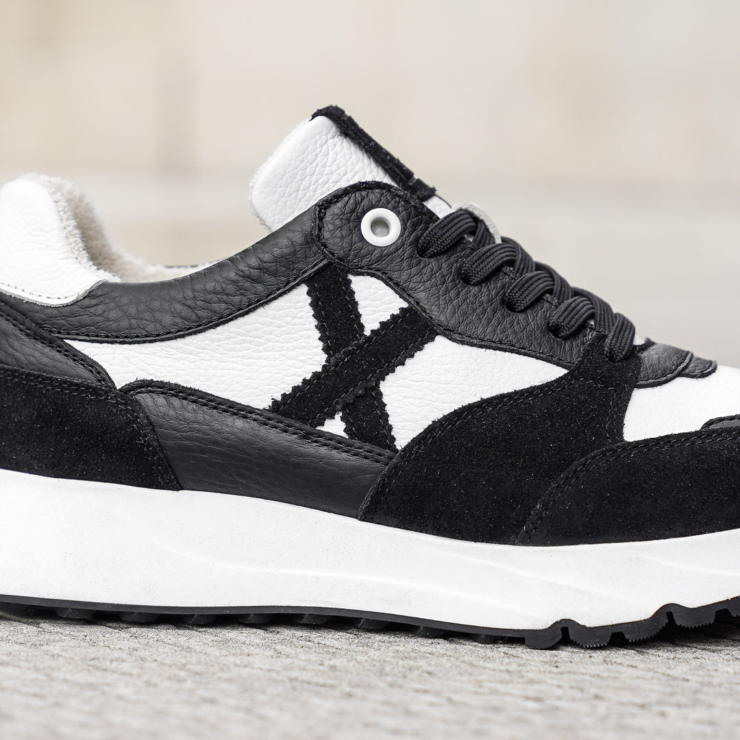 SWIFT SNEAKER fekete bőr velúr