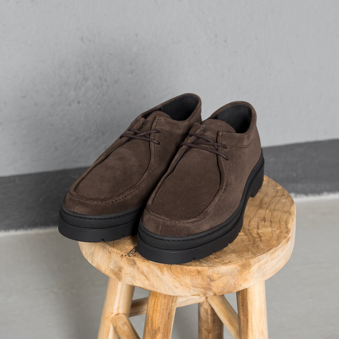 Elon Lace Moc barna închis sneaker