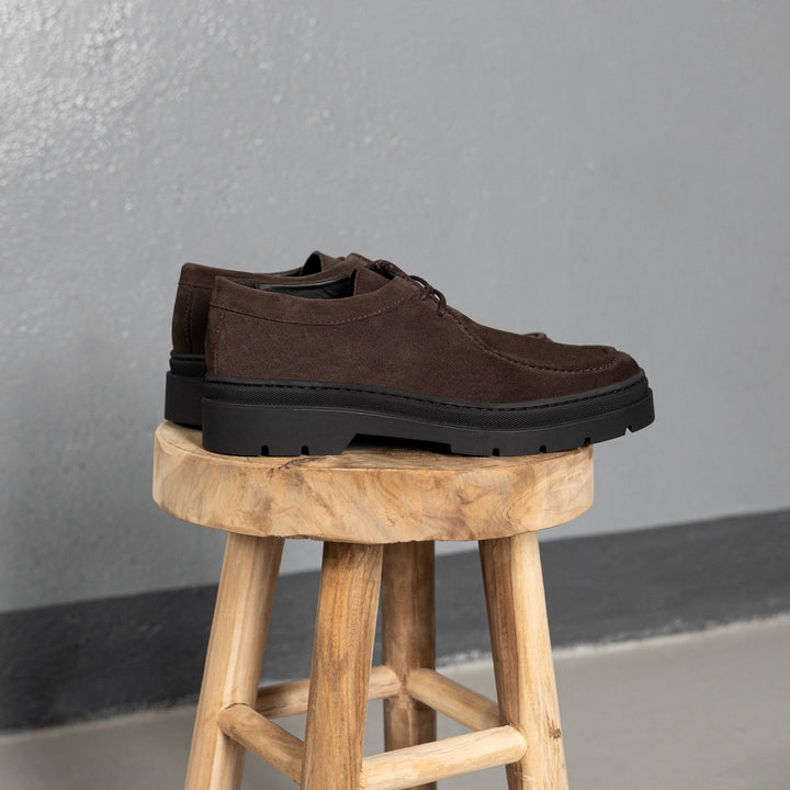 Elon Lace Moc barna închis sneaker