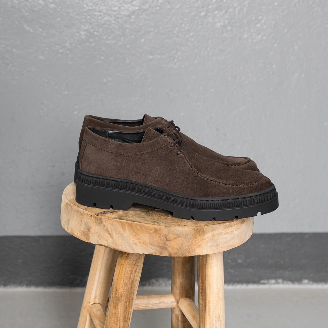 Elon Lace Moc barna închis sneaker