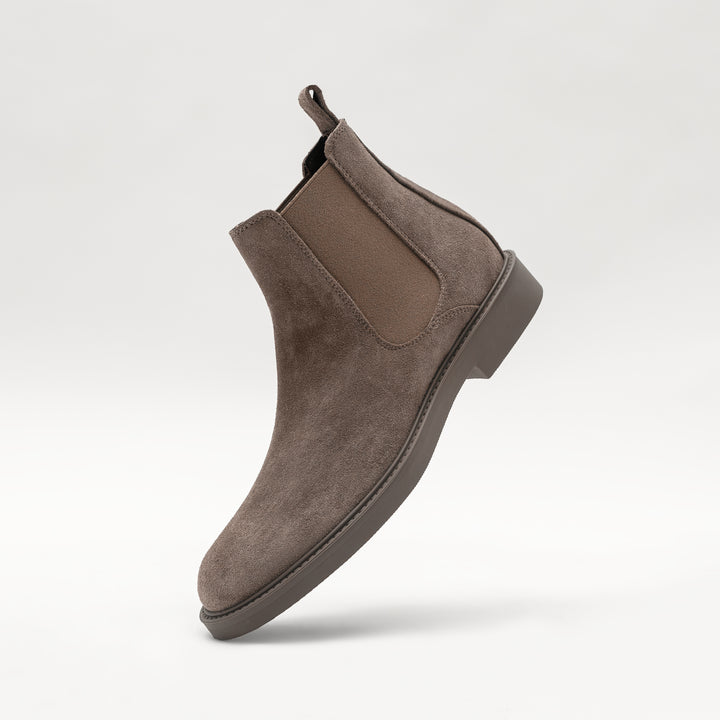 BEATENBERG CHELSEA Taupe Bőr Velúr